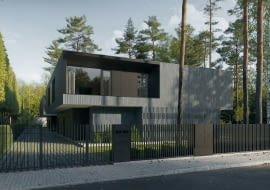 Nero Houses w Józefowie. Proj. Paweł Lis Architekci