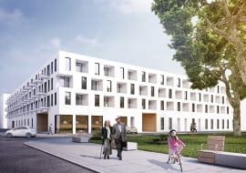 Zwycięska koncepcja zabudowy kwartału na Nowych Żernikach we Wrocławiu