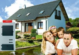 Państwo Zielińscy rozważają ogrzewanie domu kotłem na drewno