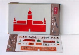 Rysujemy Warszawę - zestaw naklejek i szablonów, proj. Malu