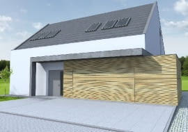 wizualizacja, dom jednorodzinny, projekty domów