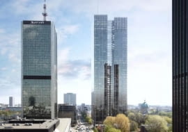 Archiwalna wizualizacja wieżowca Roma Tower. Nowe wizualizacje przedstawione zostaną w 2026 r.