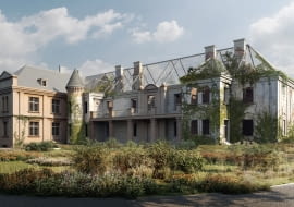 Dom Komedii Aleksandra Fredry w Łaszczowie.