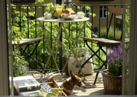 Balkony na wiosnę, aranżacja