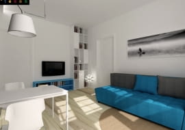 Projekt salonu i łazienki, Alina Badora, TECON