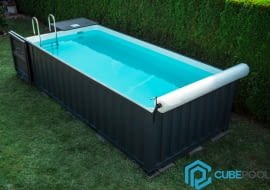 Basen w kontenerze od Cubepools.