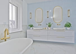 Elegancja i świeżość w łazience