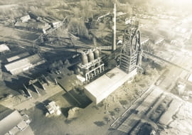 Koncepcja urbanistyczno-architektoniczna rewitalizacji i adaptacji Wielkiego Pieca Huty Pokój w Rudzie Śląskiej na cele turystyczno-kulturalne. Proj. eM4 Pracownia Architektury Brataniec