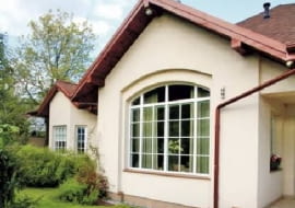 łukowe nadproża,nadproża,dom jednorodzinny,okno łukowe,okna,okno