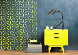 malowanie ściany we wzory