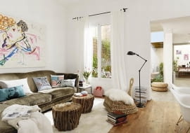 kobiece mieszkanie, stylowe mieszkanie, jasne mieszkanie