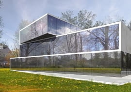 Wizualizacja najnowszego projektu z pracowni Roberta Koniecznego. Dom jednorodzinny powstanie w Bremie (Niemcy)
