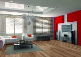 modern interior design (privat apartment 3d rendering)