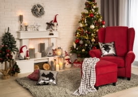 Dekoracje świąteczne w sklepach Agata