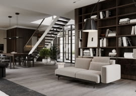 Dom pod Warszawą - projekt wnętrz od Mango Investments