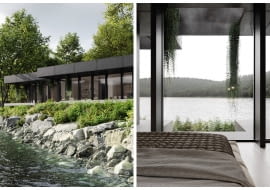Organic Shelter - dom na brzegu jeziora. Proj. Studio. O.