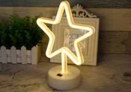 Neon LED MANTA Gwiazda SNL41WH