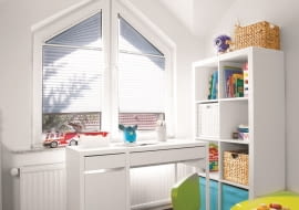 Żaluzje plisowane można dostosować do okien o różnych wymiarach i kształtach