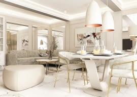 Dom w Rzeszowie: eleganckie wnętrza w jasnej kolorystyce