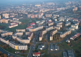 Osiedle Krakowska - Południe w Rzeszowie - widok z lotu ptaka