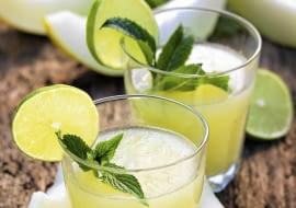 Aromatyczny koktajl z melonem i limonką