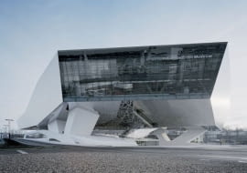 stuttgart, niemcy, muzeum, delugan meissl architects, muzeum porsche