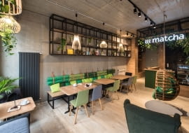 Kawiarnia Matcha w Poznaniu. Proj. mode:lina.