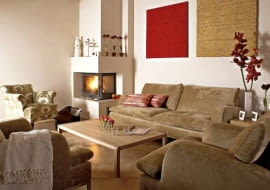 13.11.2006 WARSZAWA DLA CZTERY KATY METAMORFOZA SALON MEBLE IKER KOMPLET WYPOCZYNKOWY WYPOCZYNEK SOFA FOTELE FOTEL KOMINEK STYLISTKA: ANETA KOSIBA FOT. LUKASZ ZANDECKI / AGENCJA GAZETA