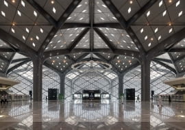Dworzec szybkiej kolei w Arabii Saudyjskiej. Proj. Foster + Partners.