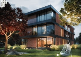 Dom Czerwony, blok mieszkalny, budynek mieszkalny, blok, nowoczesny blok