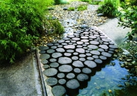 drewno w ogrodzie, ogród