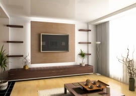 modern interior design (computer generated image 3D)