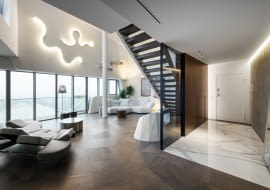 Penthouse’u One - 11 w Mediolanie. Proj. Zaha Hadid Architects