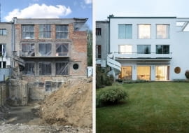 Przebudowa domu na Żoliborzu Oficerskim w Warszawie. Proj. Paweł Lis Architekci