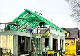 Impregnacja więźby dachowej drewno na więźbę dachową dach więźba dachowa