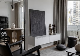 Małe mieszkanie w minimalistycznym stylu