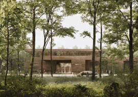 Xylopolis - Centrum Sztuki i Nauki o Drewnie w Hajnówce. Proj. WXCA