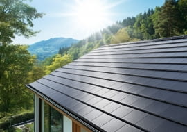 Dachówka betonowa Braas Teviva TermoComfort, kolor grafitowy