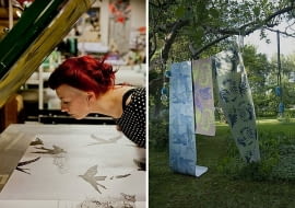 Red Poppy, tapety, sitodruk, wywiad, ręcznie robione tapety