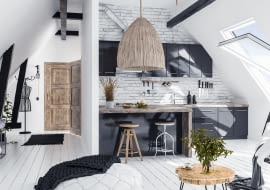 Kuchnia na poddaszu - pomysł na oryginalne urządzenie wnętrza