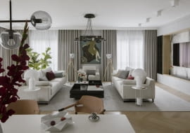 Elegancki apartament projektu MIKOŁAJSKAstudio