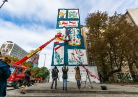 Mural w Warszawie.