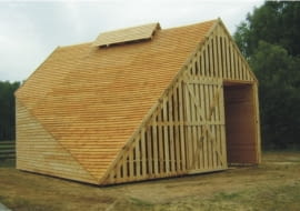 Chata Biskupińska we wsi Graby na Szlaku Piastowskim. Projekt - KOKA PRACOWNIA ARCHITEKTONICZNA