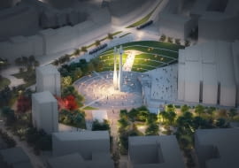 Plac Solidarności w Gdańsku. Proj. APA Wojciechowski