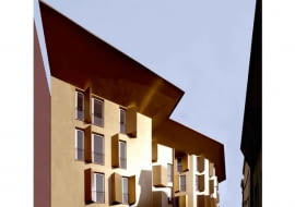 złoto, modernizacja, włochy, fasada, budynek