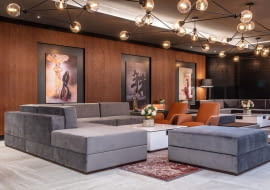 Wnętrza hotelu Radisson Blu w Bazylei. Proj. Iliard Architecture & Interior Design.