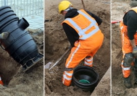 Studzienka wpustowa Tegra RG - montaż