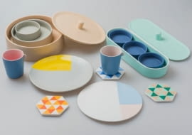 naczynia, ceramika, pastele