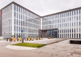 Bielany Business Point - nowy biurowiec oddany do użytku w Bielanach Wrocławskich, Projekt architektoniczny powstał w pracowni: Projekt Grupa Sławomir Kostur