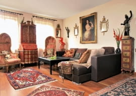 Rafał Olbiński, salon, aranżacja salonu